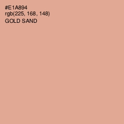 #E1A894 - Gold Sand Color Image